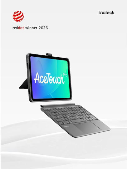 Inateck Ace Touch Tastatur-Hülle Ipad Pro 11 Zoll Qwertz Grau