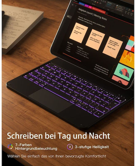 Inateck Magnetische Tablet Hülle Tastatur Ipad Air Pro 11" Qwertz Schwarz Kb09119
