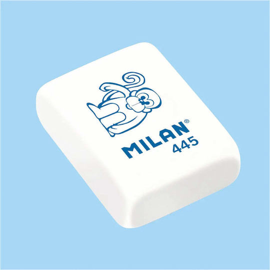 Milan White Square Eraser Animals 2 Colours 1 Piece