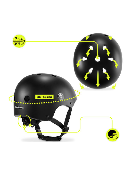 HyperMotion Kinderfahrrad- / Rollerhelm Schwarz