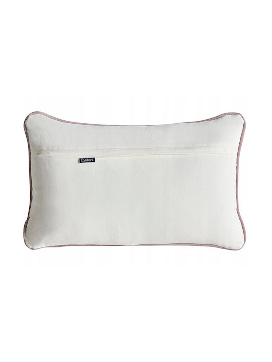 Beliani Set 3 Zierkissen Pentace Baumwolle 30 X 50 Cm 45 X 45 Cm Rosa Uni