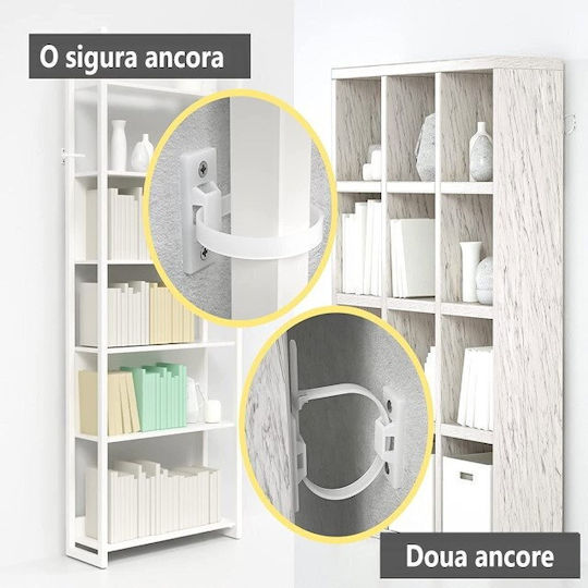 Plastic TV Protector in White Colour 14x20.2x2cm 2 Pieces