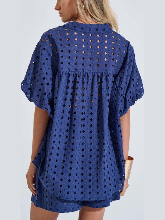 Long Sleeve Women's Shirt Blue