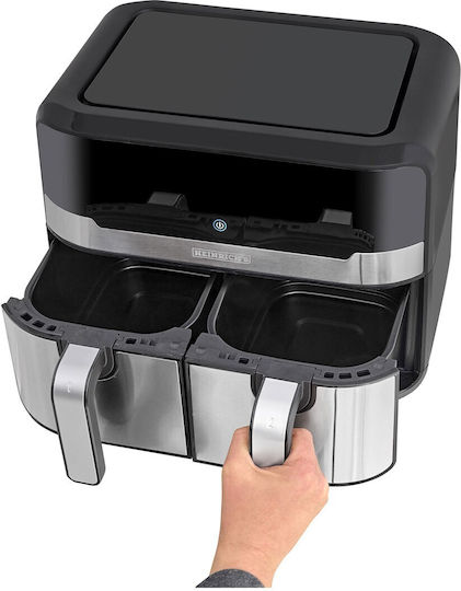 Heinrich's 236-0039 Air Fryer with Double Detachable Basket 9lt Black