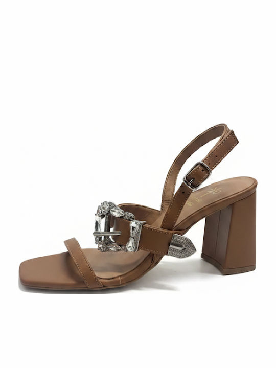 Leather Tabac Brown Sandals
