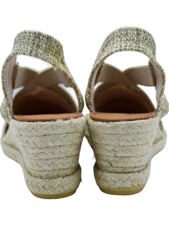 Summer Women's Platform Espadrille Style Beige