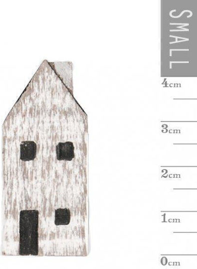 Synchronia Διακοσμητικό Σπίτι Σπιτάκι από Ξύλο 4.6x2cm