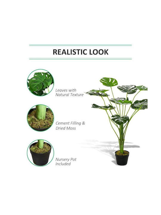 Plantă Artificială în Ghiveci Monstera Green 85cm