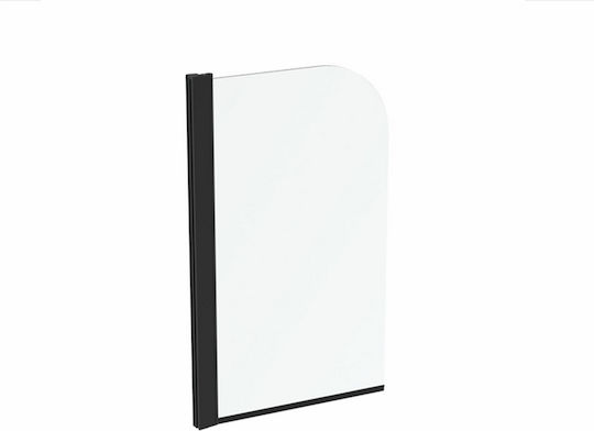 Ideal Standard Connect 2 Σταθερό Πλαϊνό Μπανιέρας 80x140cm Black