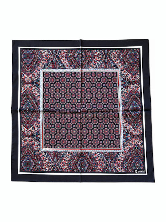 Men's Silky Black Handkerchief