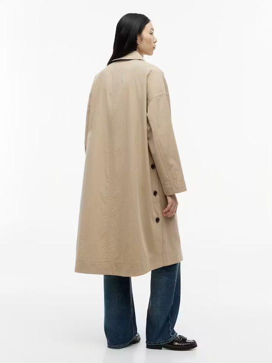 Damen Beige Mantel