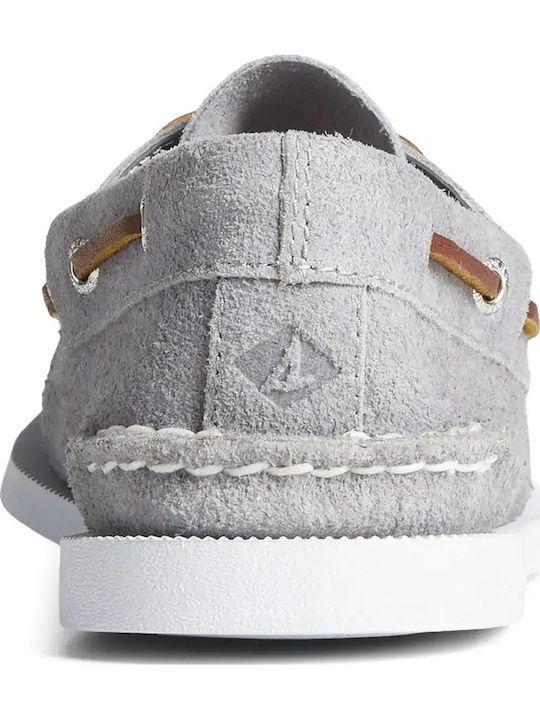Authentic Original Suede Ανδρικά Boat Shoes σε Γκρι Χρώμα