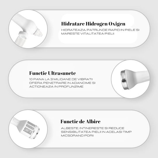 Electro Ag Dispozitiv de Rejuvenare Facială 7 în 1 Dispozitiv de Dermabraziune CC71