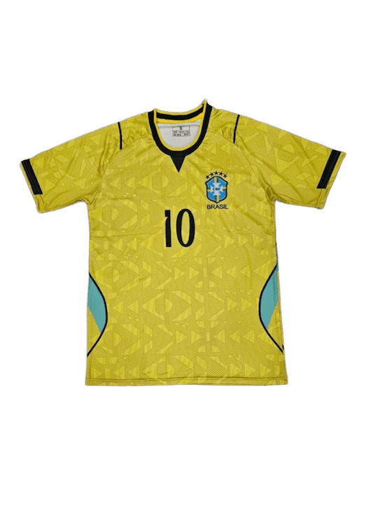 Echipament de Fotbal Neymar Jr Echipa Națională a Braziliei Mundial 2026 Galben Balón De Oro Unisex Ab181