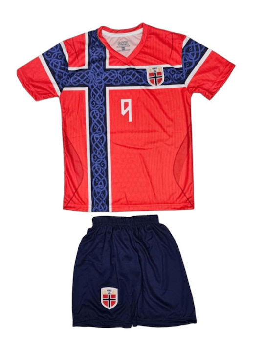 Kids Football Set Haaland Norway National Team World Cup 2026 Red Balón De Oro Unisex Kids Ab182