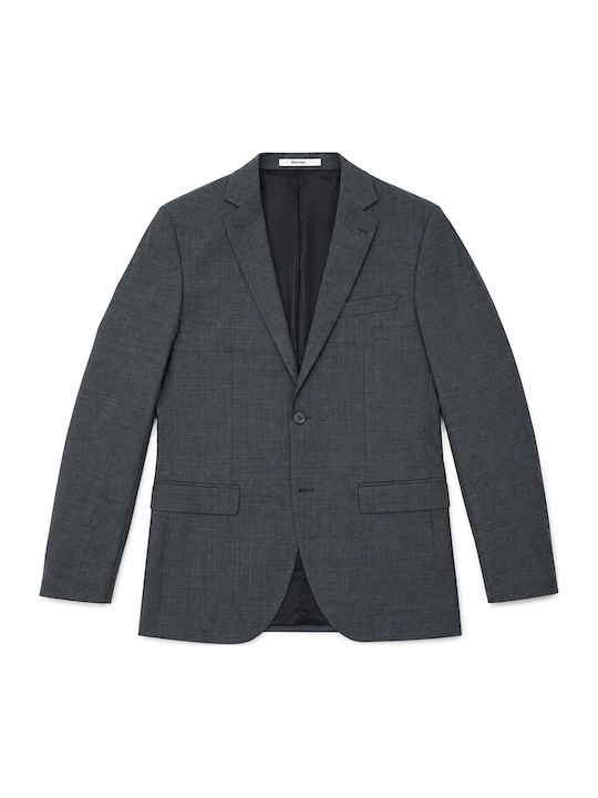 Winter Herrenanzugsjacke mit Schlanke Passform Anthrazit