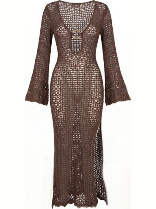 Chica Women's Maxi Beach Dress Brown