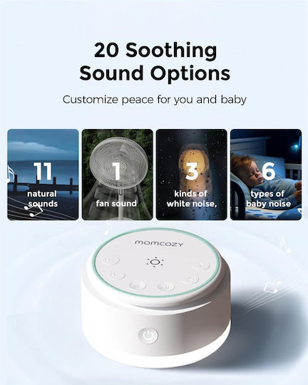 Momcozy Baby-Schlaftröster mit Musik Licht und Sounds