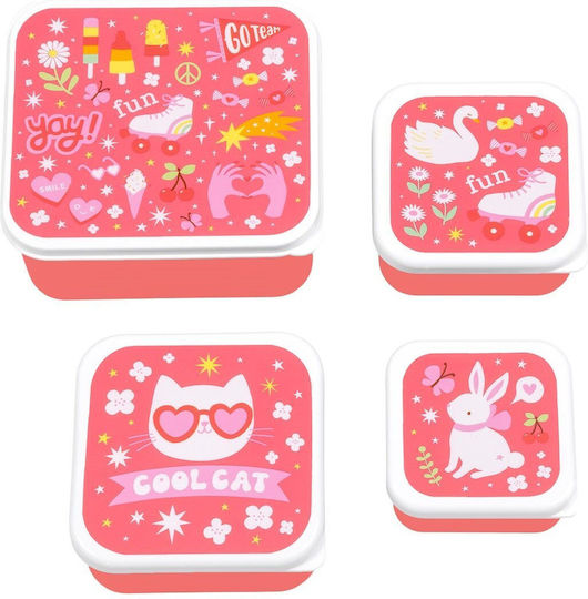 A Little Lovely Company Plastic Kids' Dinner Set Thermal