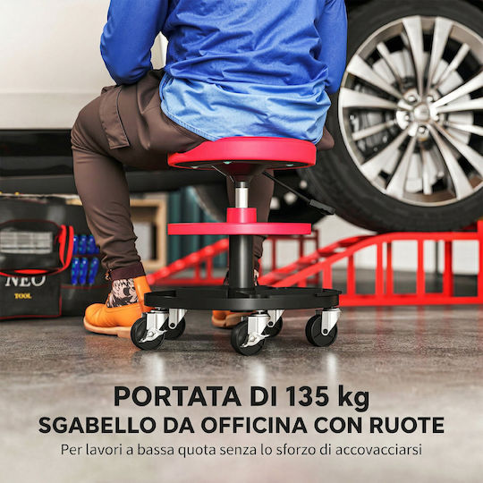 HomCom Work Stool with Maximum Load 135 kg