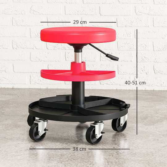HomCom Work Stool with Maximum Load 135 kg