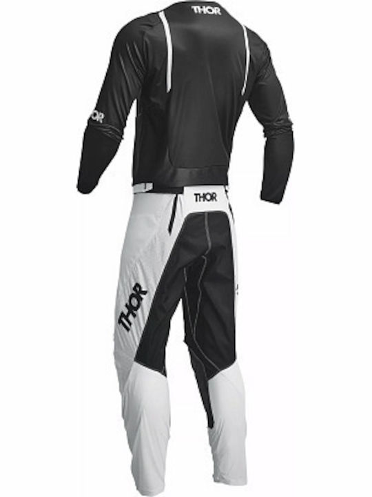 Thor Pulse Bluză Motocross Pentru Bărbați Mânecă Lungă Neagră