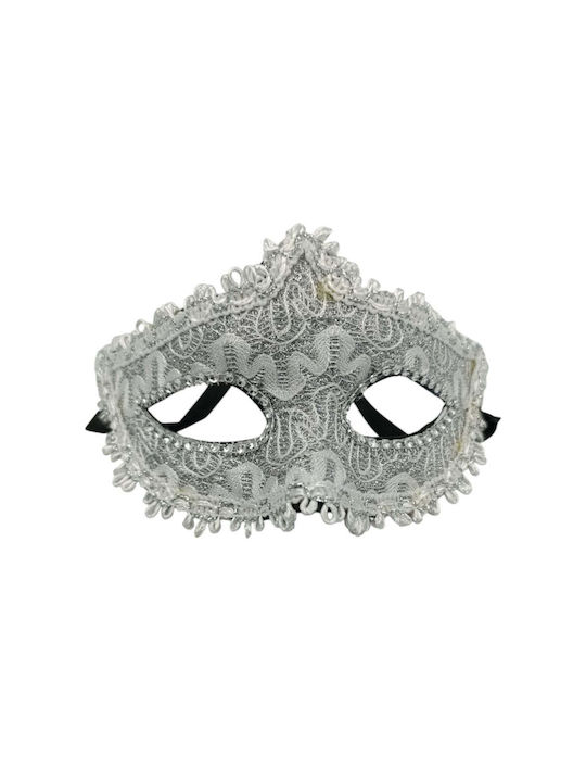 Venezianische Maske Spitze 15x10cm Lila