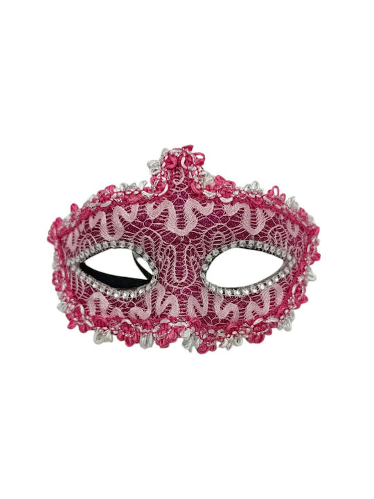 Venezianische Maske Spitze 15x10cm Lila
