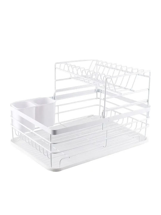 Etoile Metallic White Sink Strainer 43x42x27cm