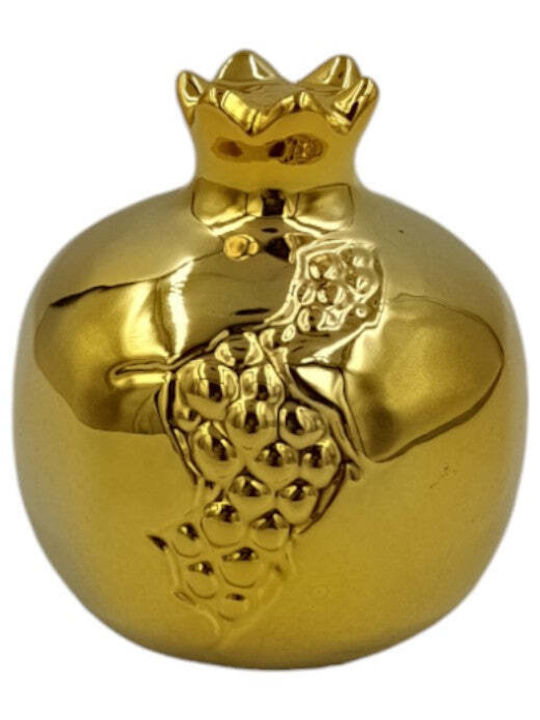 Christmas Decorative Pomegranate Porcelain 8.5x8cm 2 Colours Gold