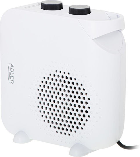 Adler Αερόθερμο Δωματίου Δαπέδου Λευκό 2000W