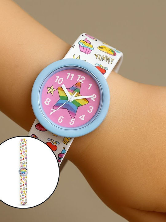 Watchitude Αναλογικό Παιδικό Ρολόι με Καουτσούκ Λουράκι