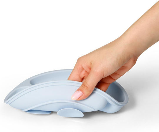 Children's Food Plate from Silicone Blue