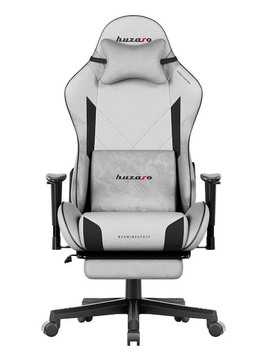 Huzaro Force 5.7 Υφασμάτινη Καρέκλα Gaming με Ρυθμιζόμενα Μπράτσα και Υποπόδιο Γκρι