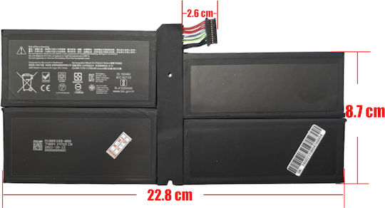 Μπαταρία Laptop Battery Microsoft Surface Pro 7 Gen Modelo 1866 I5-1035g4 Core I7-1065g7 G3hta061h Oem Κωδ.1-bat0370