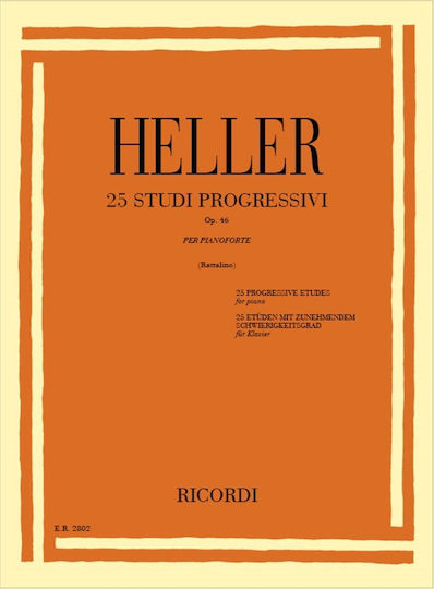 Ricordi Heller 25 Studi progressivi op 46 per pianoforte für Klavier