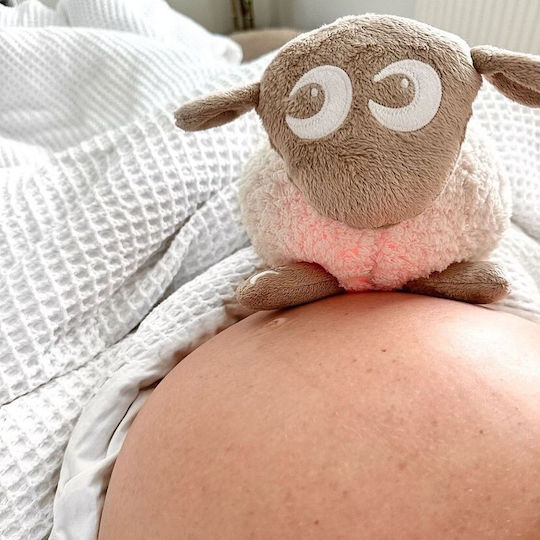 Offer Swaddle Blanket Blisssnug Lovely Apples Pink & Ewan Deluxe Sheep Sleep Aid