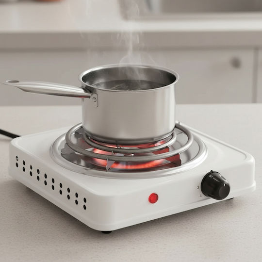 Avizar Compact 1000w Portable Electric Hot Plate 21cm Heating Plate White