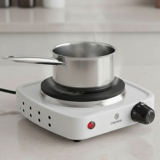 Avizar Mini Electric Hotplate 500w 5 Temperature Settings White