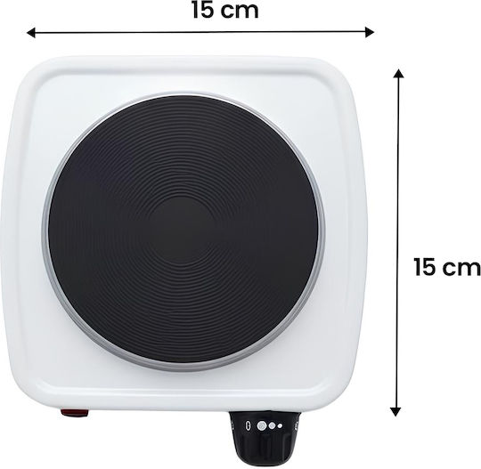 Avizar Mini Electric Hotplate 500w 5 Temperature Settings White