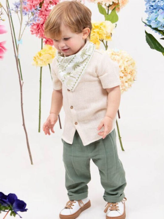 Bambolino Baptism Suit for Boy Foivos Multicolour