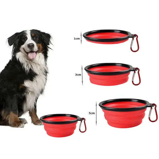 Verk Group Futternapf & Wasserschale für Hund 400ml in Roter Farbe