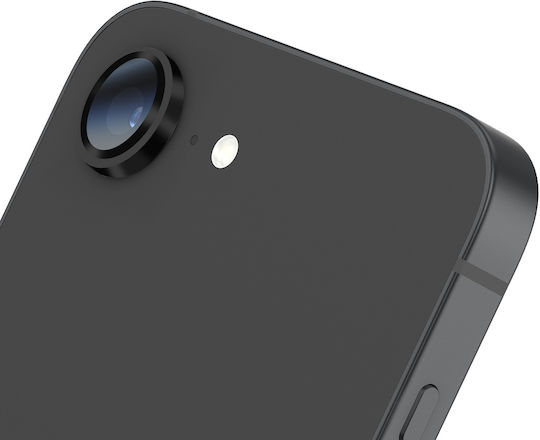 Zanaé Закалено Стъкло Камера iPhone 16e Удароустойчив Качество На Снимките Непроменено Черен