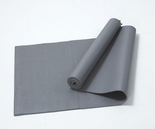 Optimum Yoga Mat 0,6cm Στρώμα Γυμναστικής Yoga Γκρι (173x61x0.6cm)