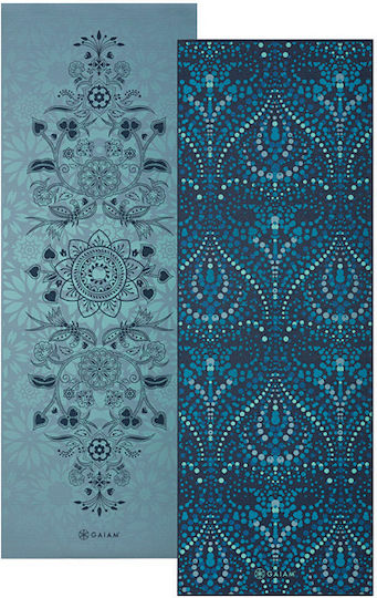Gaiam Reversible Mystic Sky Yoga Mat Exercise Mat Blue (173x61x0.6cm)