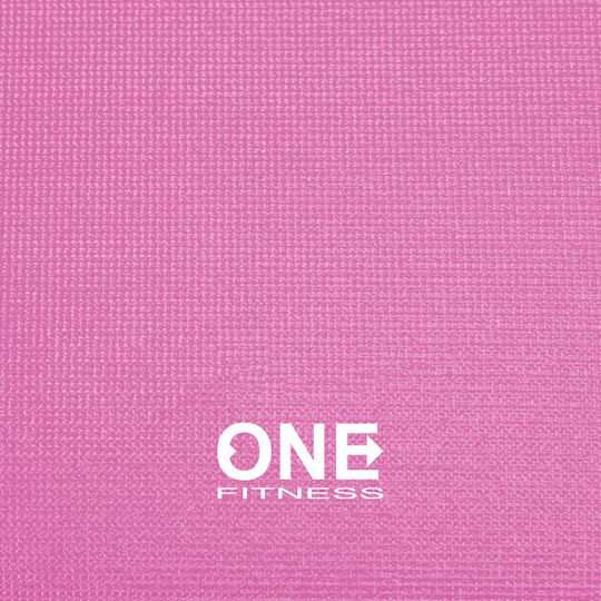 One Fitness Pilates Exercise Mat Pink 173.5x61cm
