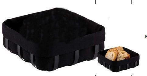 Metallic Brown Bread Basket 21x21x8.5cm