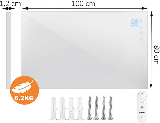 Berdsen Infrarot-Heizpaneele Wand 800W Weiß 100x80cm
