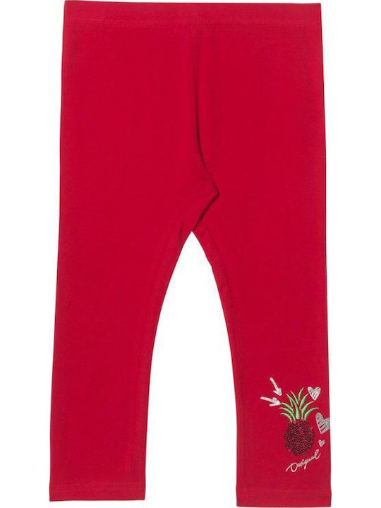 Kids Legging Capri Pink Cross