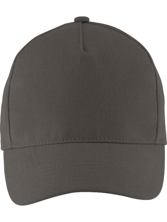 Five Panel Jockey Cap 00594 Sol's Long Beach Carbon Grey Five Panel Jockey Cap 00594 Sol's Long Beach Carbon Grey